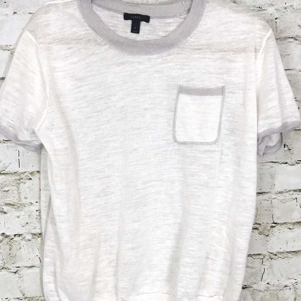 J. Crew Knit Short Sleeve Top Beige Ivory SOLD🎉